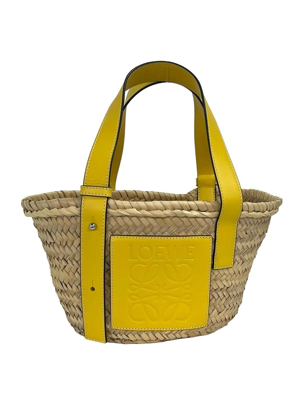 Loewe Basket Bag Small Beige Yellow #346038L73B